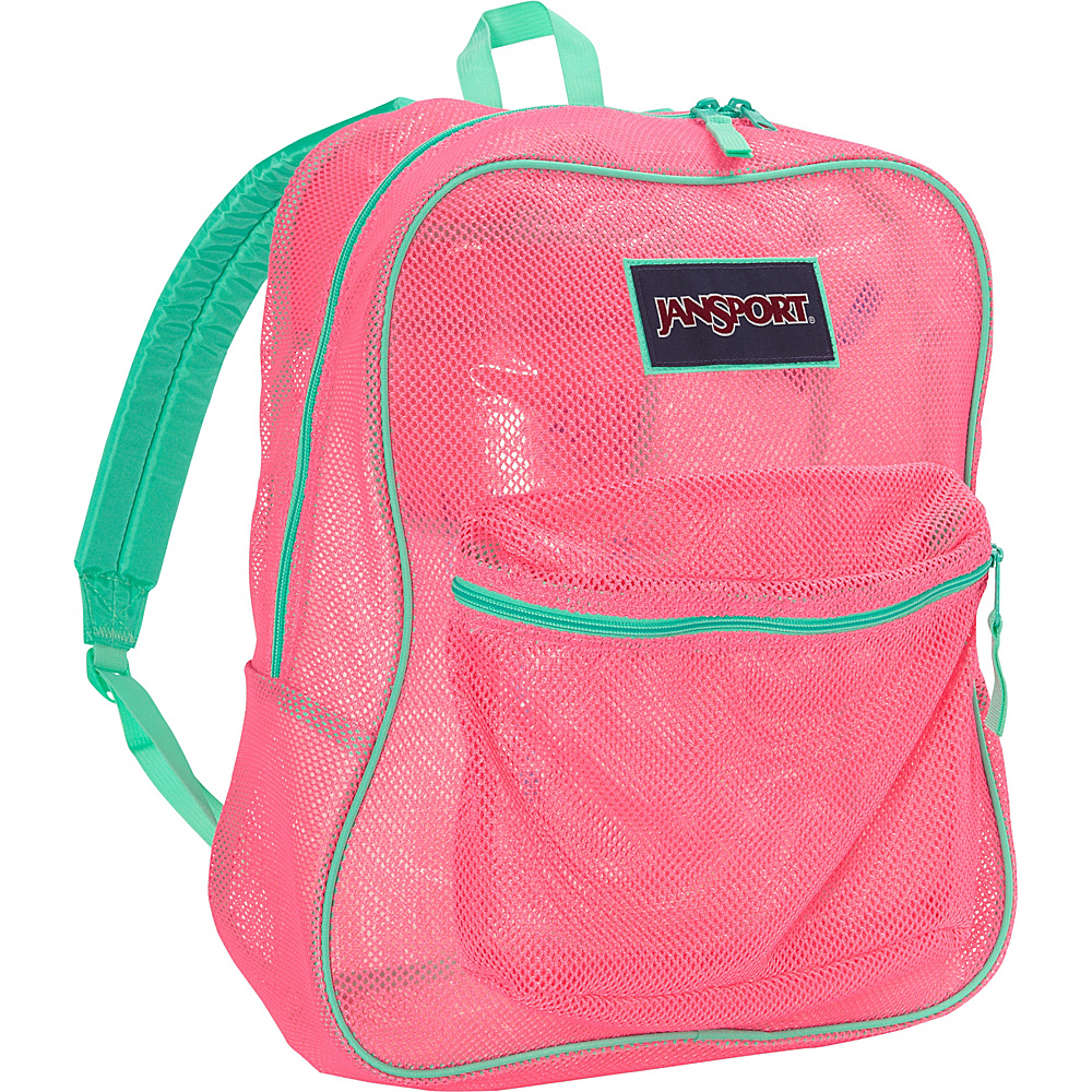 JanSport Mesh Pack Discontinued Colors Fluorescent Pink JanSport Everyday Backpacks