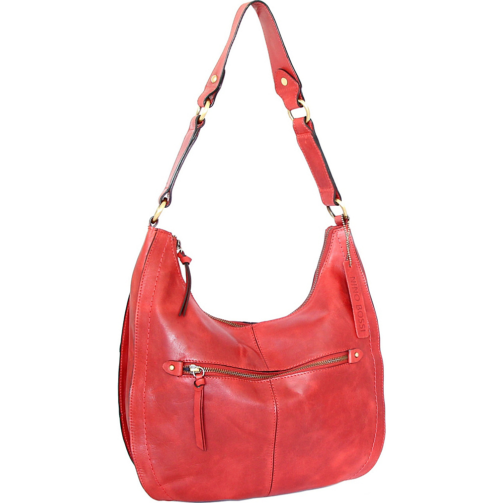 Nino Bossi Delina Hobo Red - Nino Bossi Leather Handbags
