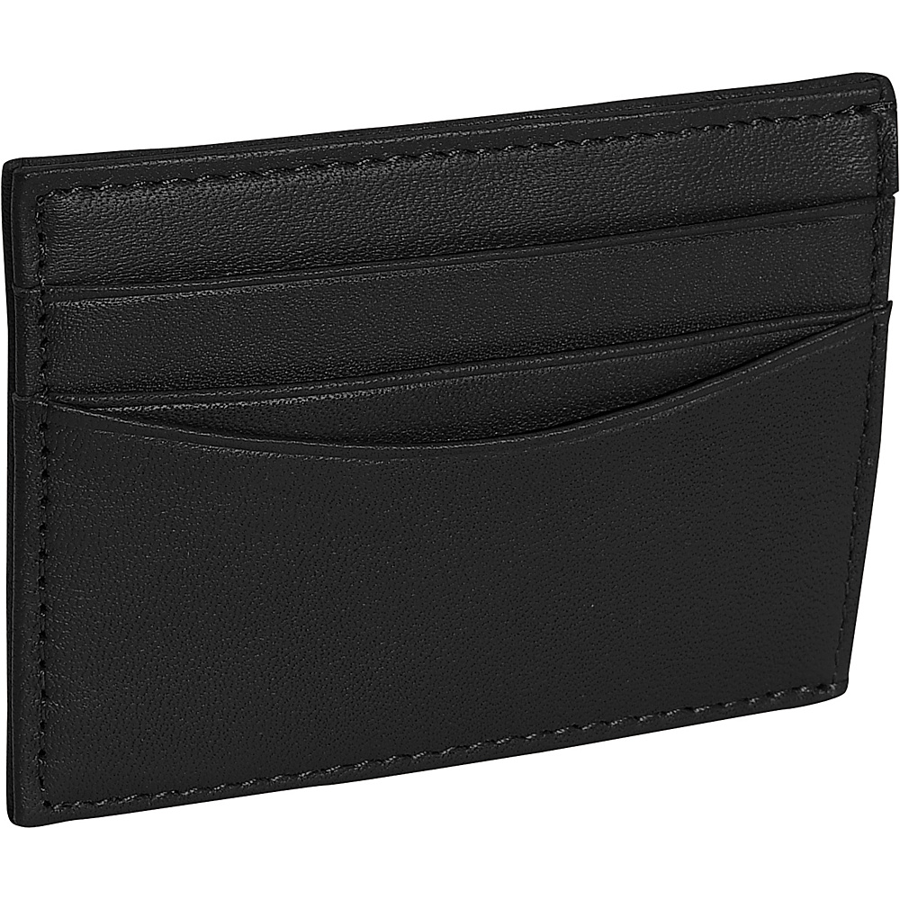 Royce Leather Magnetic Money Clip Wallet Black