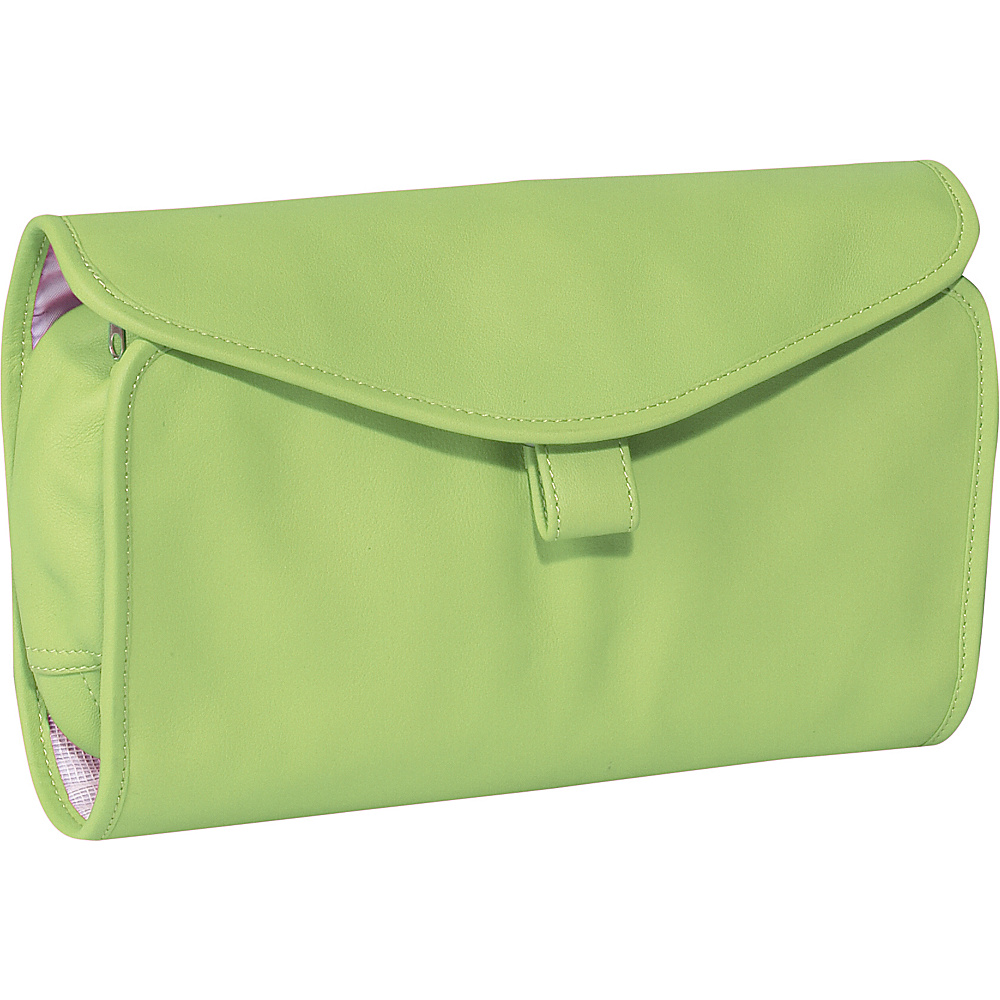 Royce Leather Hanging Toiletry Bag Key Lime Green