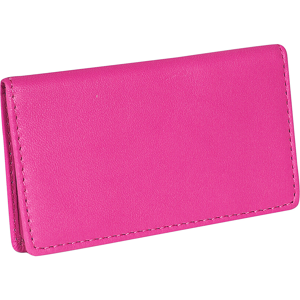 Royce Leather Business Card Case Wild Berry