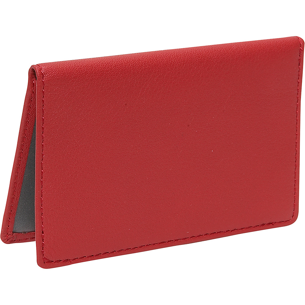 Royce Leather Mini ID Case Red