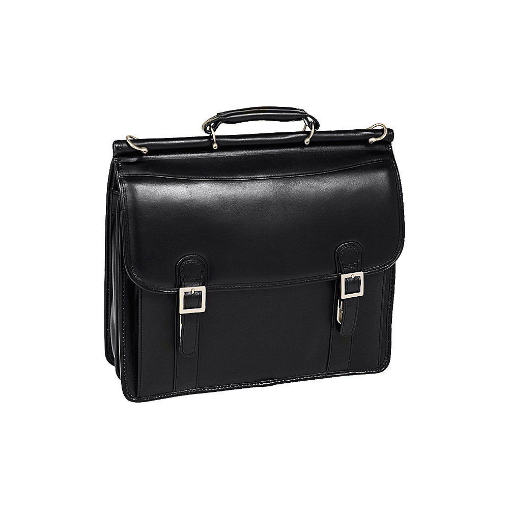 McKlein USA Halsted Leather 15.4 Laptop Case Black