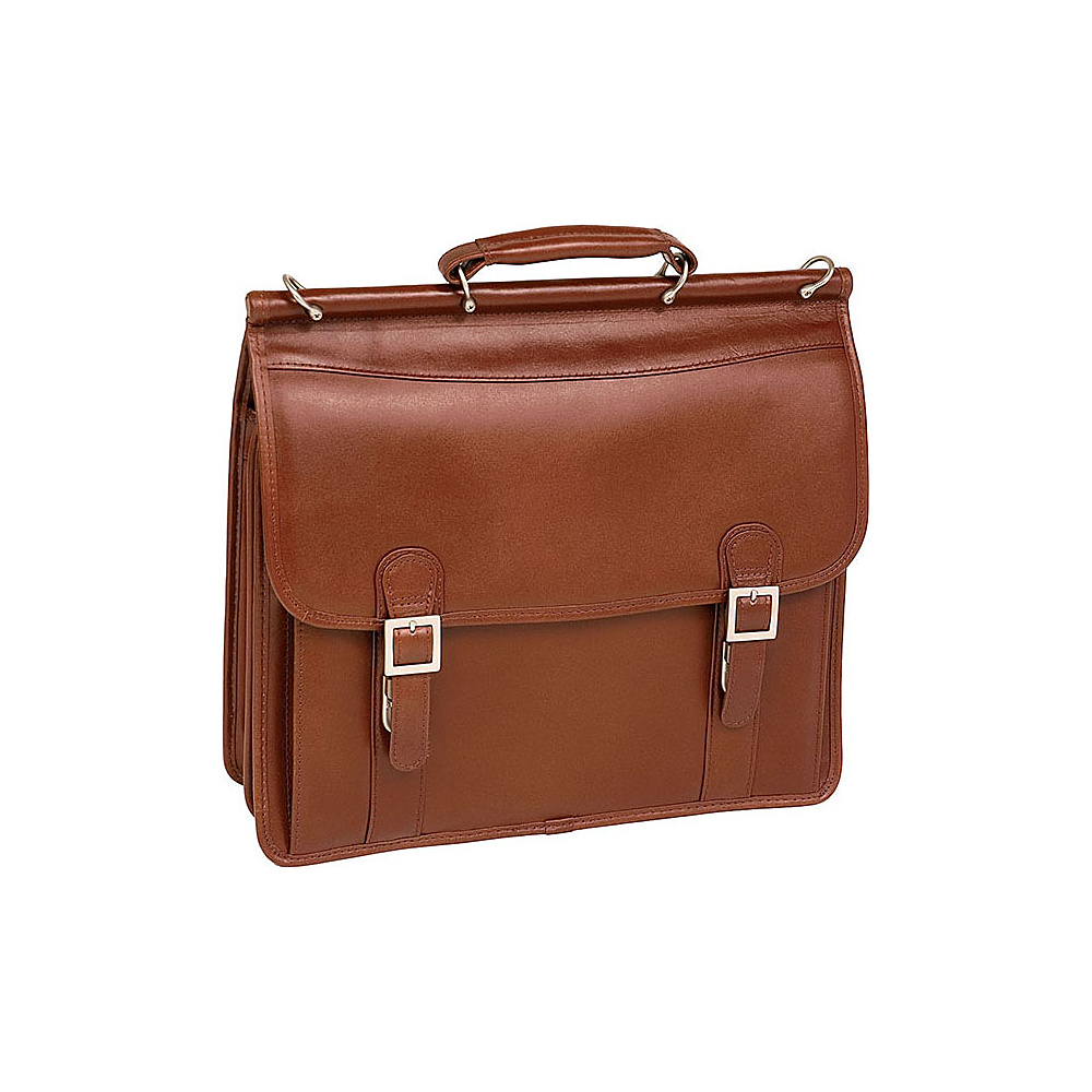 McKlein USA Halsted Leather 15.4 Laptop Case Brown