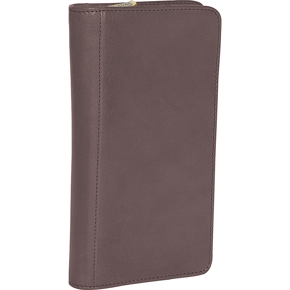 Clava Glazed Leather Passport Wallet Tuscan Cafe