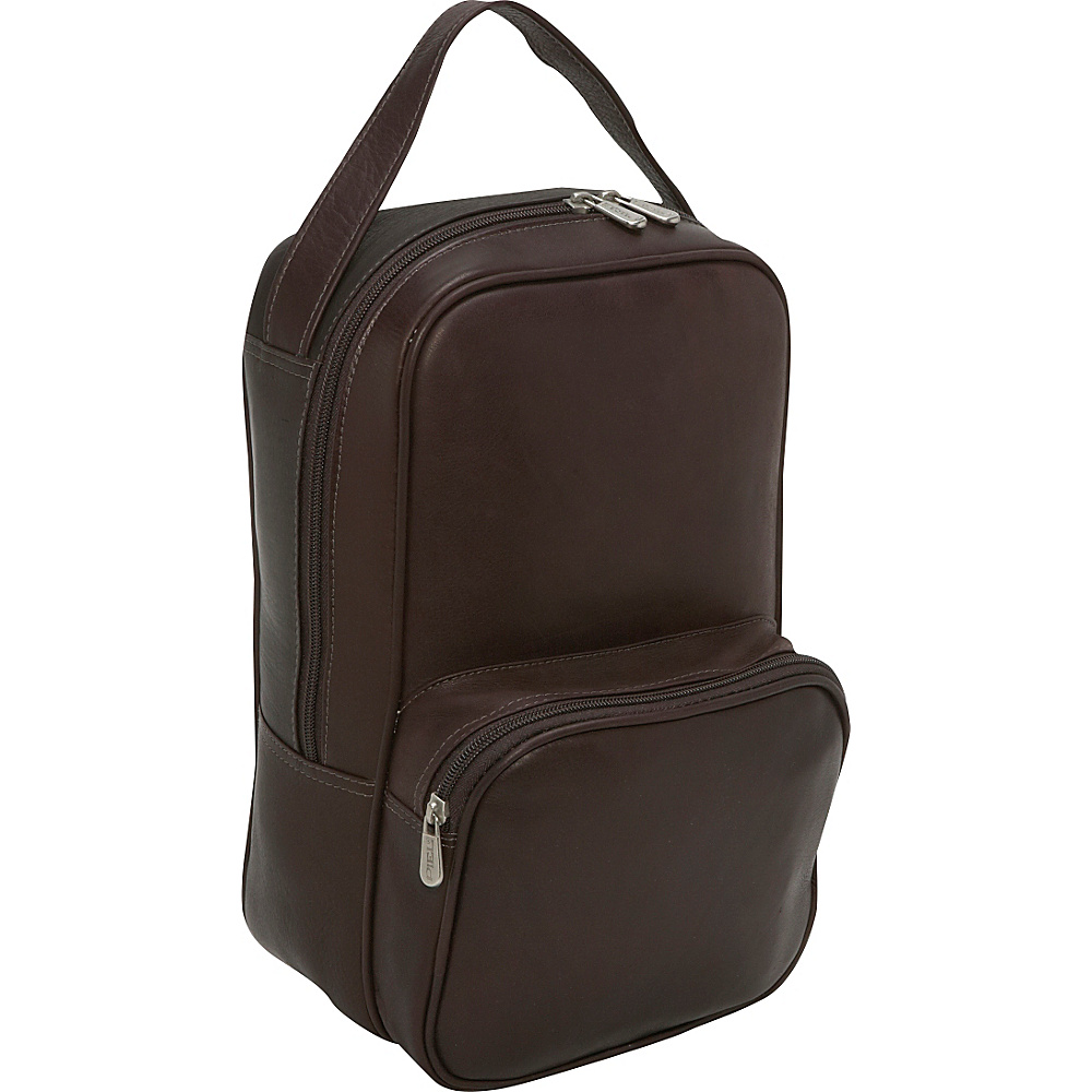 Piel Carry All Vertical Shoe Bag Chocolate