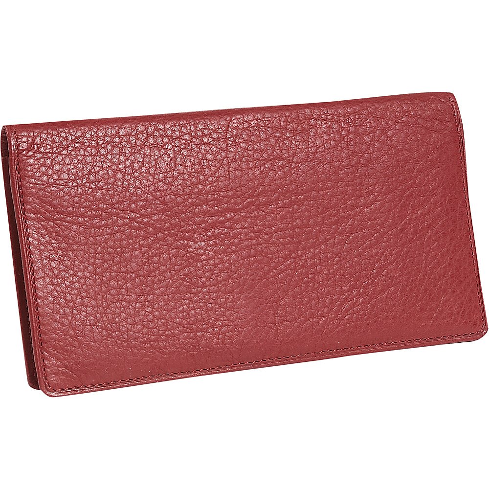 Osgoode Marley Cashmere Delux Checkbook Cover Red