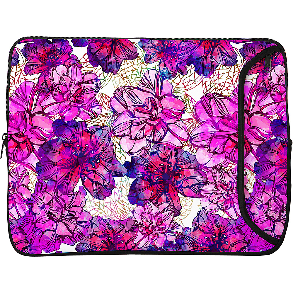 Designer Sleeves 13 Designer Laptop Sleeve Pink Purple Flowers Designer Sleeves Electronic Cases