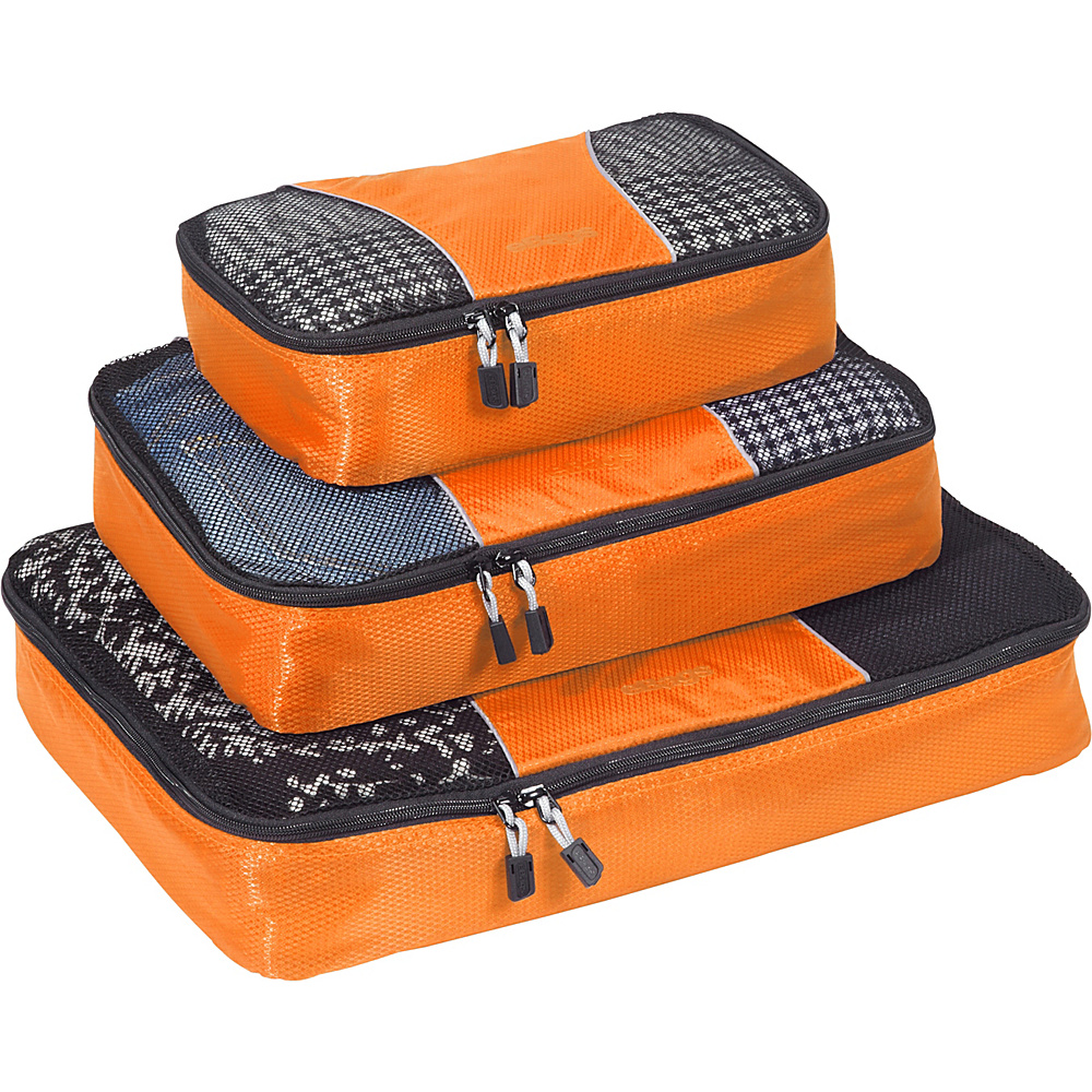 eBags Packing Cubes 3pc Set Tangerine