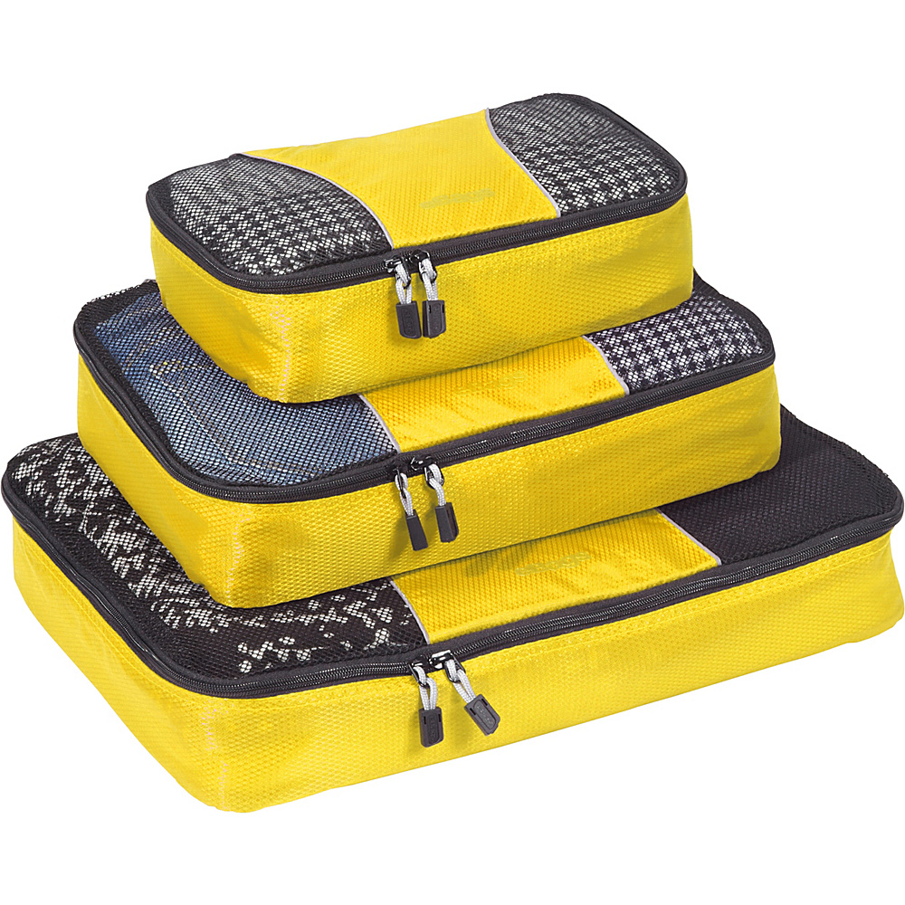 eBags Packing Cubes 3pc Set Canary