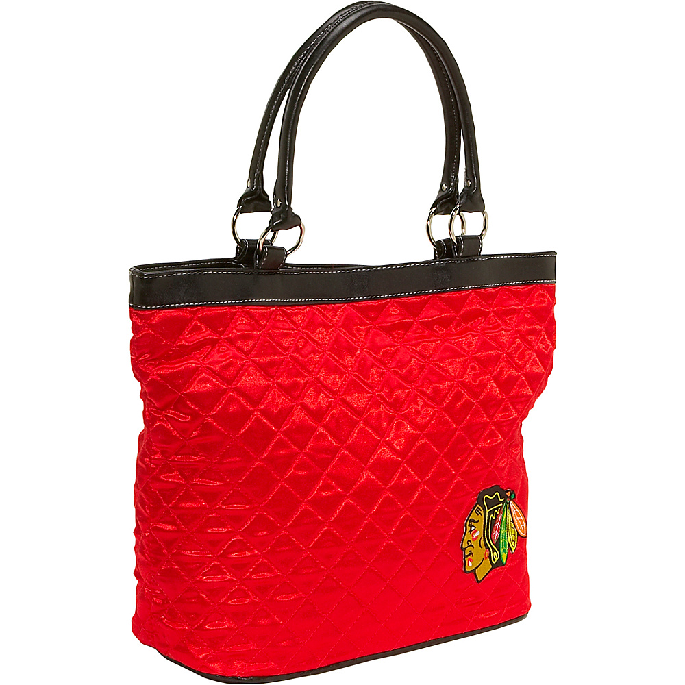Littlearth Quilted Tote Chicago Blackhawks Chicago Blackhawks Littlearth Fabric Handbags