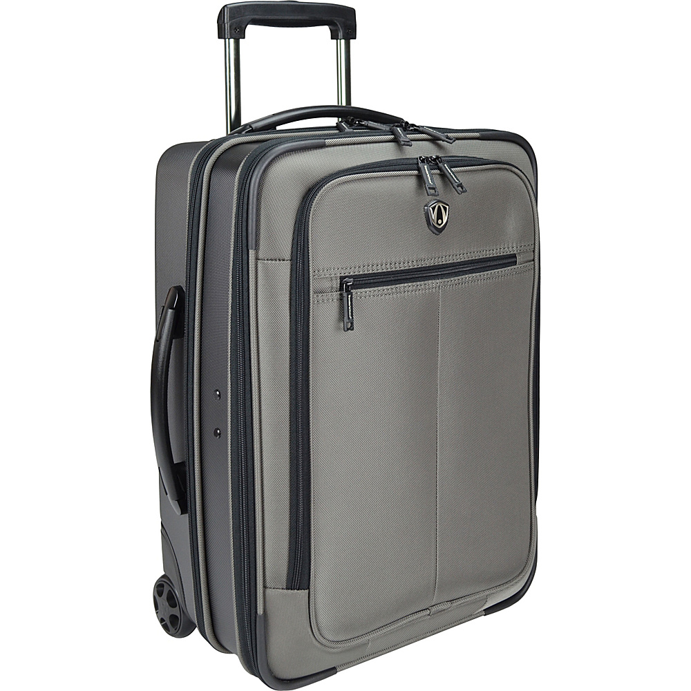 Traveler s Choice Sienna 21 in. Hybrid Rolling Carry On Garment Bag Upright Gray Traveler s Choice Softside Carry On
