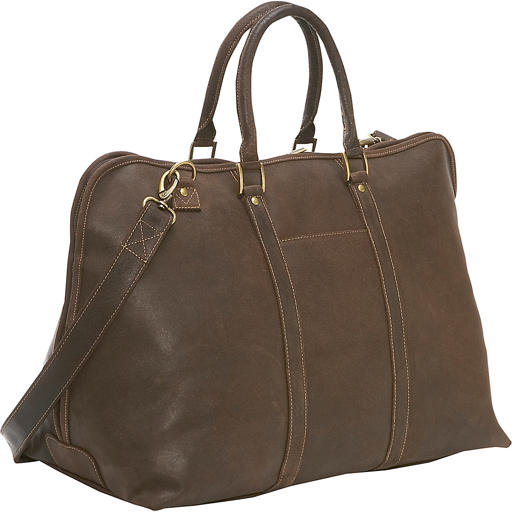 Le Donne Leather Distressed Leather Getaway Duffel