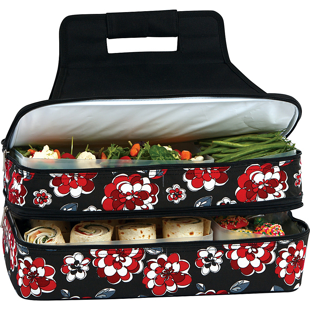 Picnic Plus Entertainer Hot Cold Food Carrier Red Carnation Picnic Plus Travel Coolers