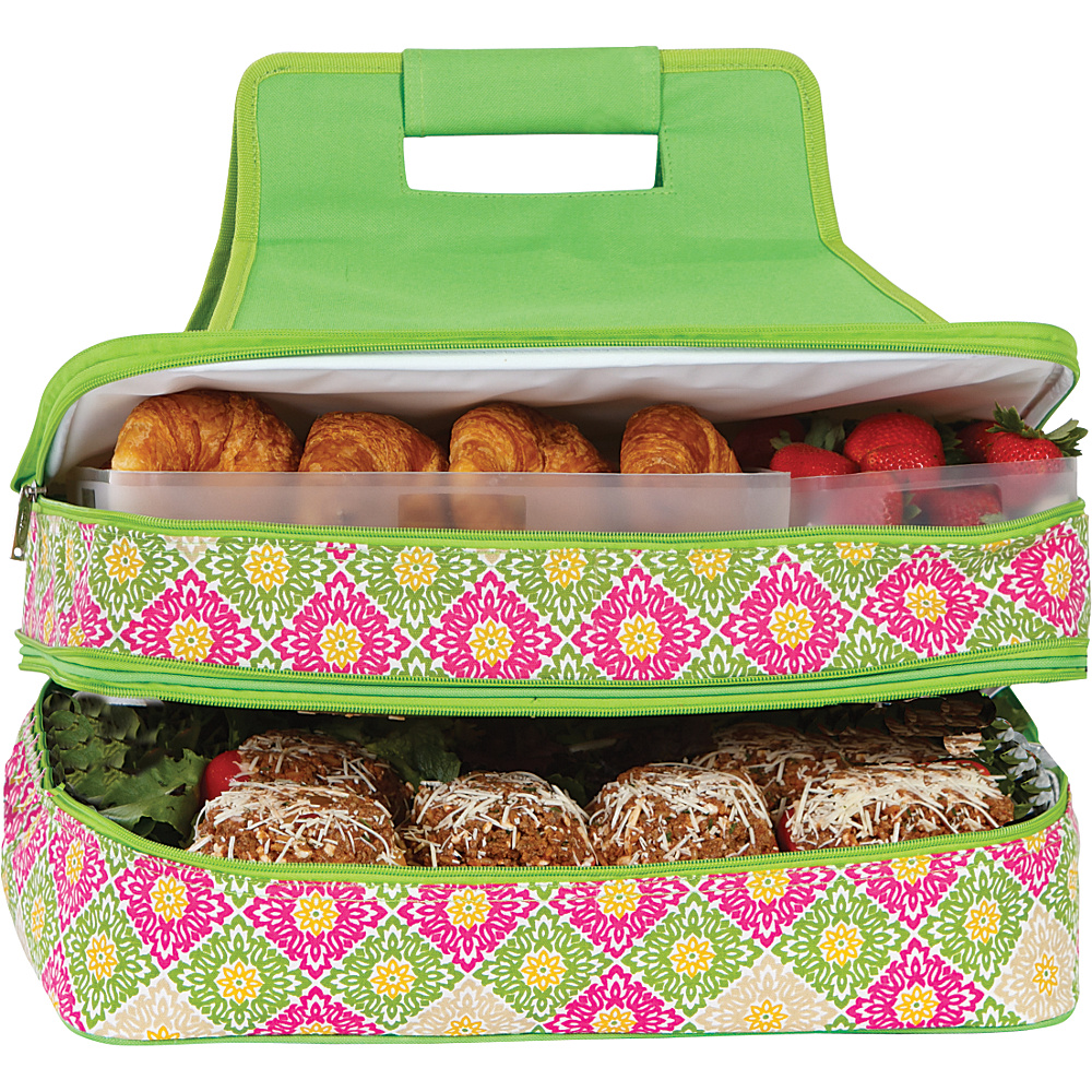 Picnic Plus Entertainer Hot Cold Food Carrier Green Gazebo Picnic Plus Travel Coolers