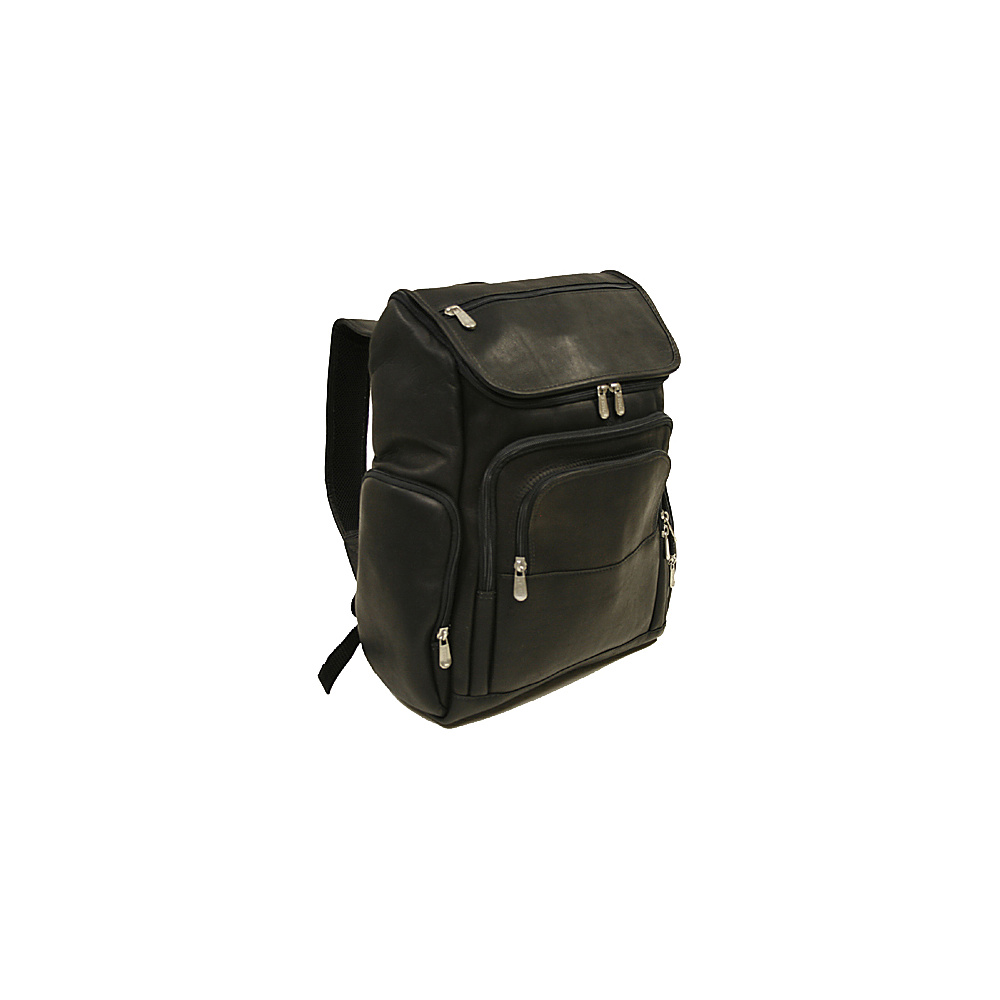Piel Multi Pocket Laptop Backpack Black Piel Business Laptop Backpacks