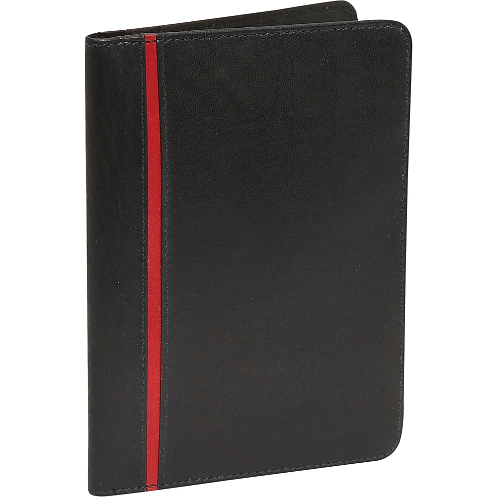 Rogue Wallets RFID Passport Black with Red Stripe