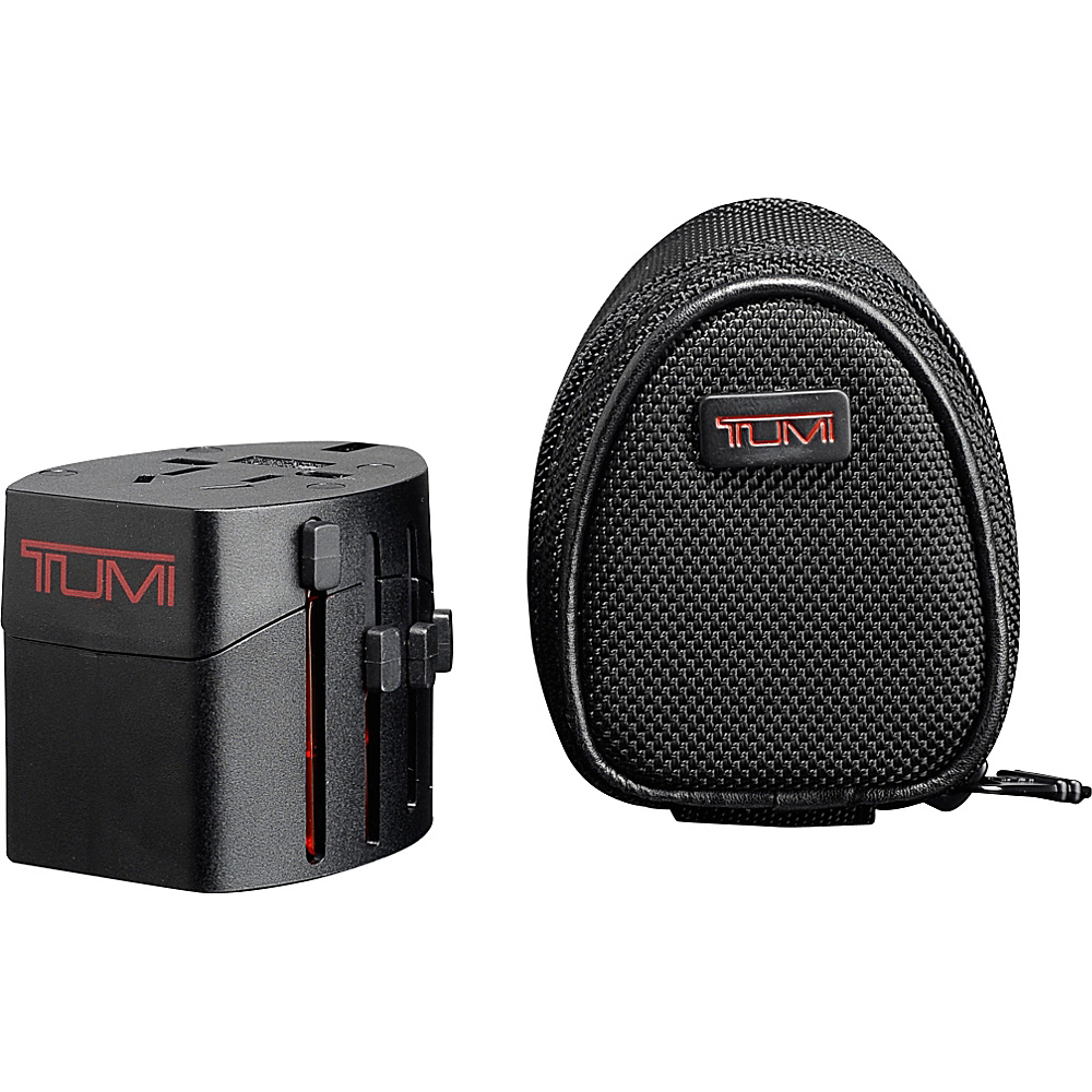 Tumi Electric Adaptor with Ballistic Pouch Black