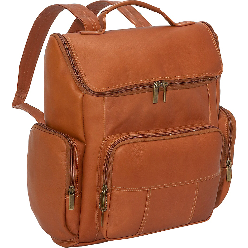 David King Co. Multi Pocket Laptop Backpack Tan