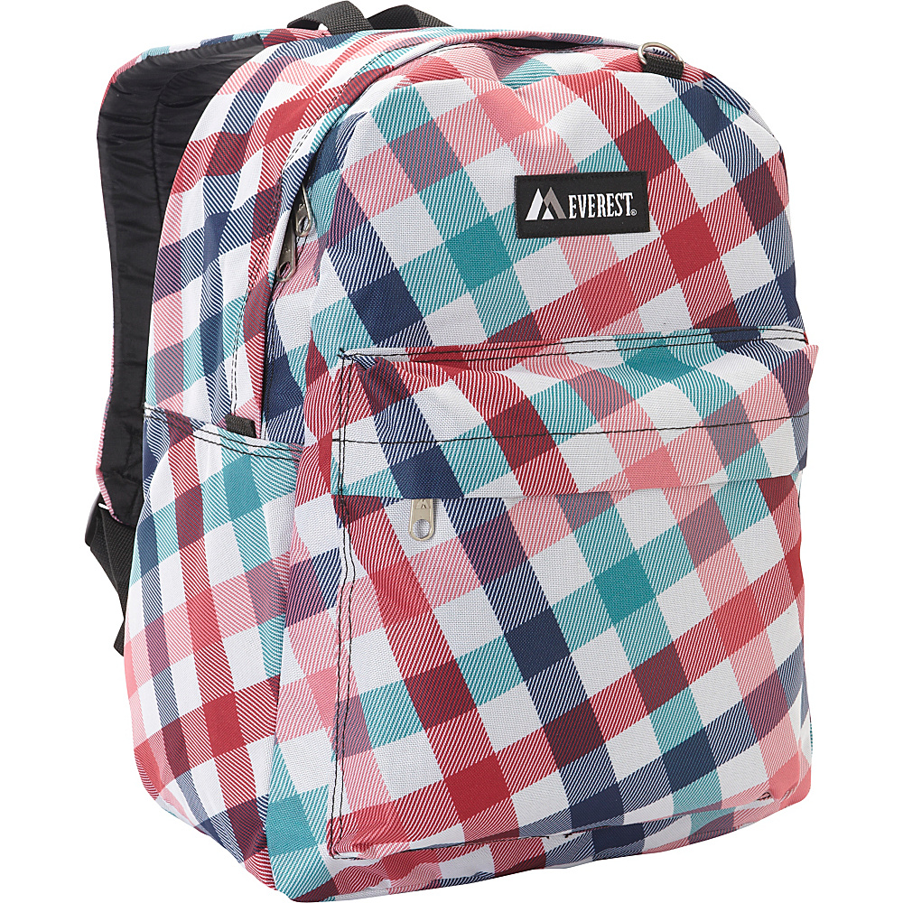 Everest Pattern Printed Backpack Red Blue Diamond Everest Everyday Backpacks