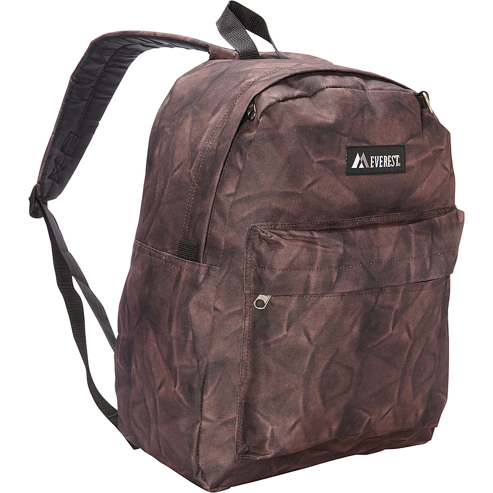 Everest Pattern Printed Backpack Brown Rock Everest Everyday Backpacks