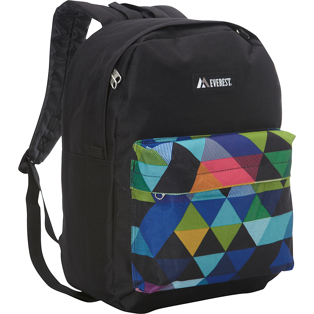 Everest Pattern Printed Backpack Black Prism Everest Everyday Backpacks