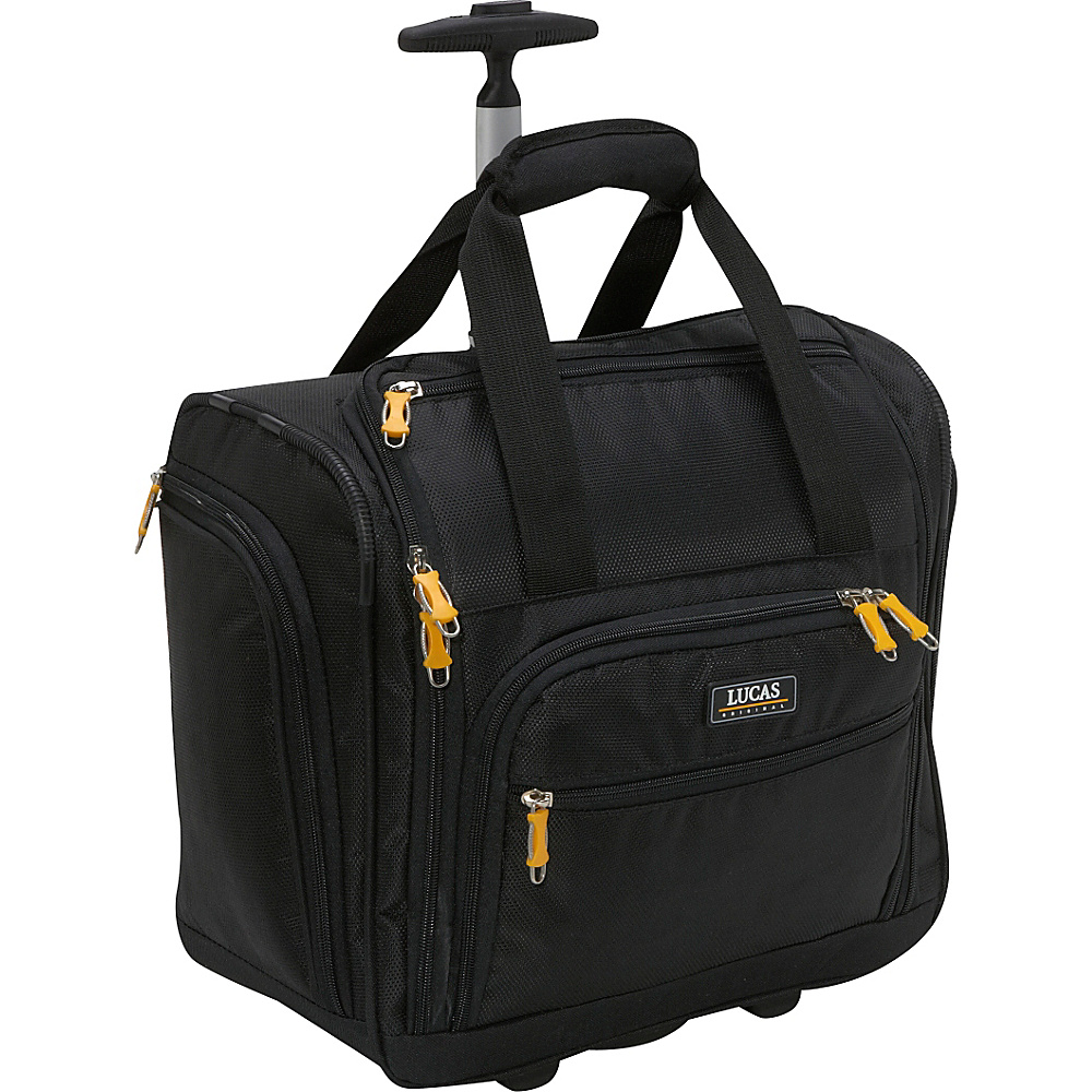 LUCAS Wheeled Under the Seat Luggage Cabin Bag EXCLUSIVE Black