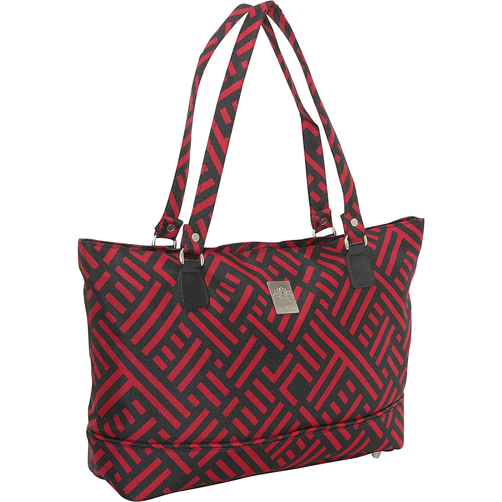 Jenni Chan Signature Laptop Computer Work Tote Black and Red Jenni Chan Women s Business Bags