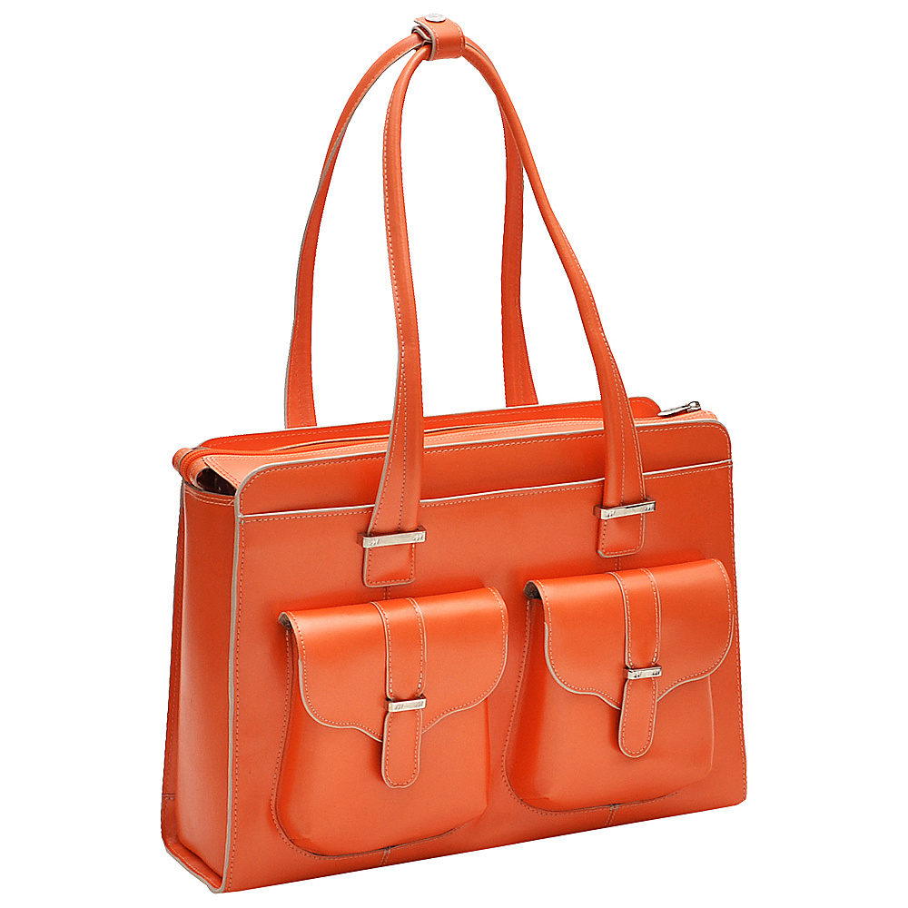 McKlein USA Alexis 14 Ladies Laptop Case Orange McKlein USA Women s Business Bags