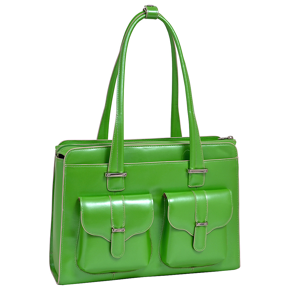 McKlein USA Alexis 14 Ladies Laptop Case Green McKlein USA Women s Business Bags