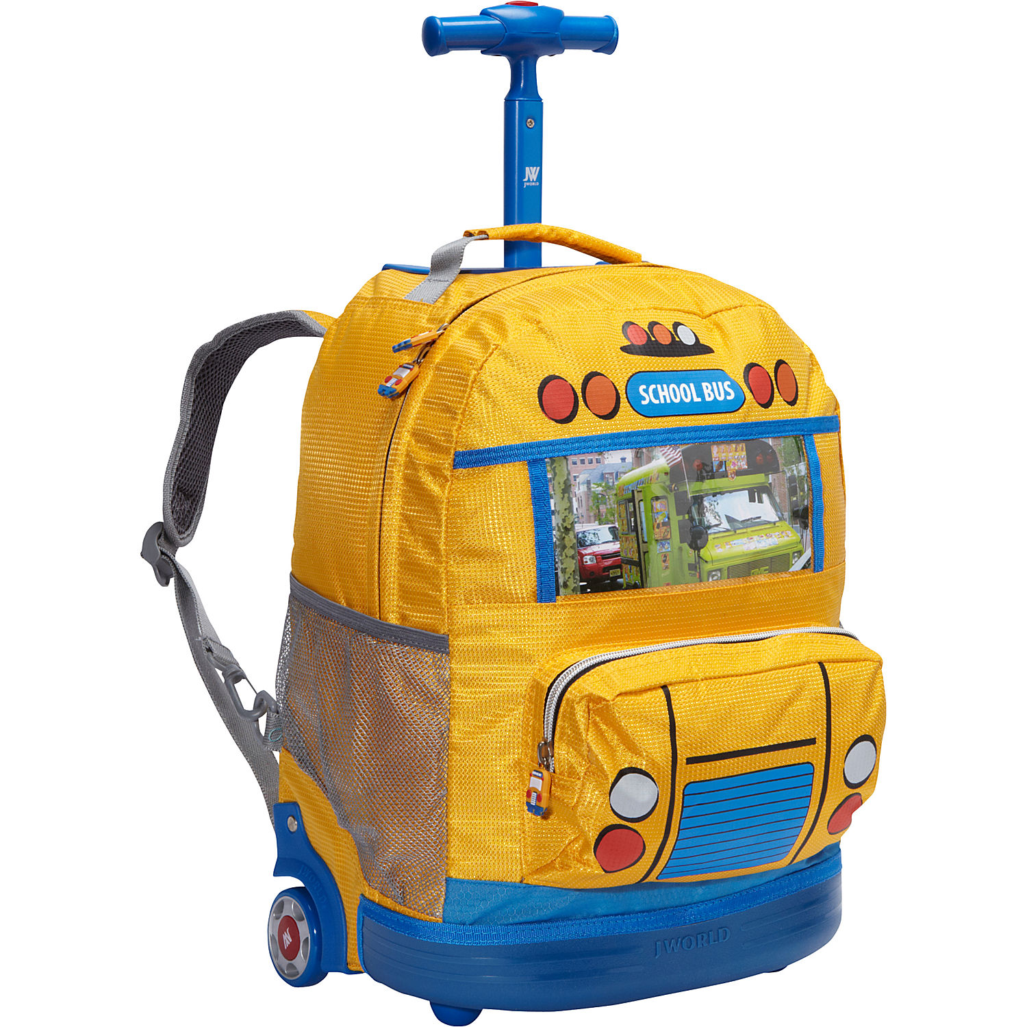 world new york school bus kids rolling backpack kids ages 4 8