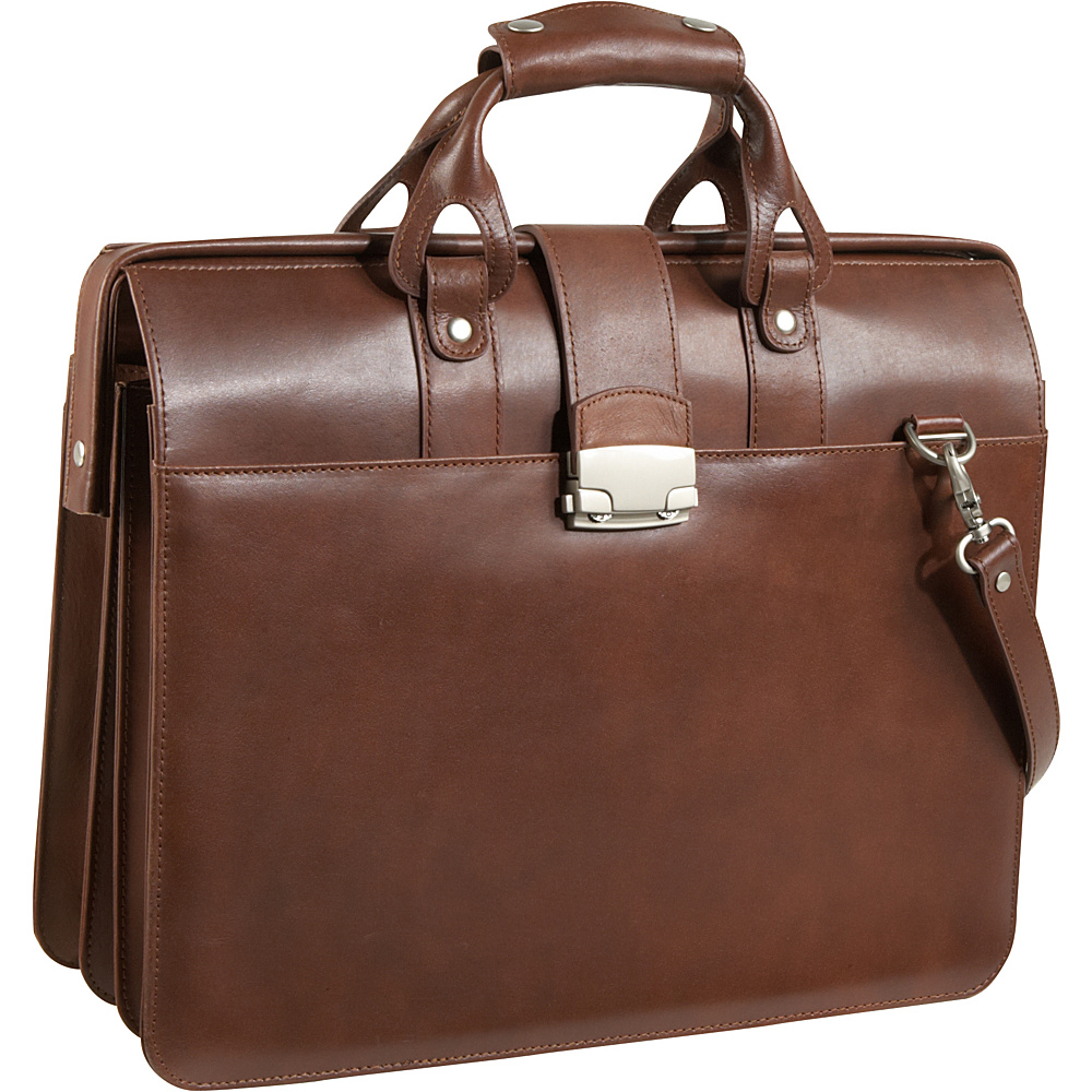 AmeriLeather Leather Doctor s Carriage Bag Brown