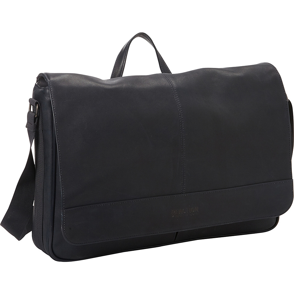 Kenneth Cole Reaction Come Bag Soon Colombian Leather Laptop iPad Messenger eBags Exclusive Navy Exclusive Kenneth Cole Reaction Messenger Bags