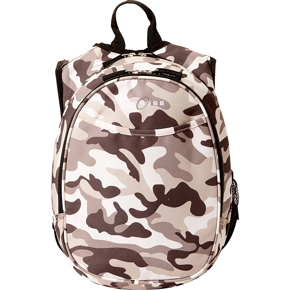 Obersee Kids Pre School Camo Backpack with Integrated Lunch Cooler Camo Obersee Everyday Backpacks