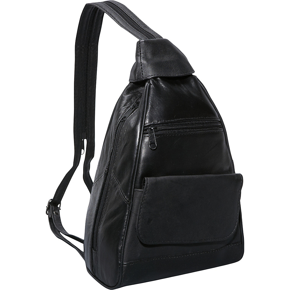 Bellino Leather Mini Backpack Black
