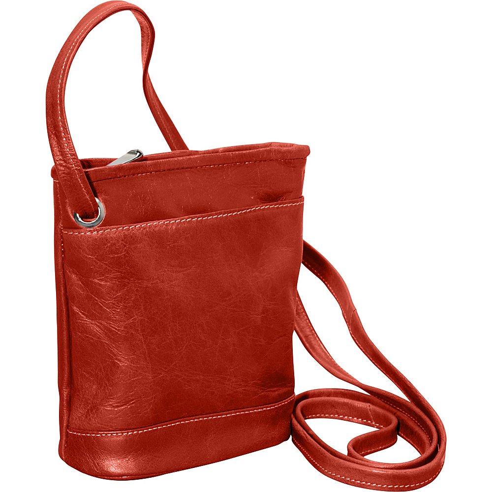 David King Co. Florentine Top Zip Mini Bag Honey David King Co. Leather Handbags