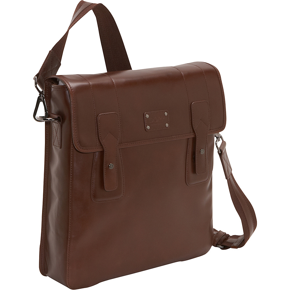 Dopp Gear Leather Urban Messenger Brown Dopp Messenger Bags