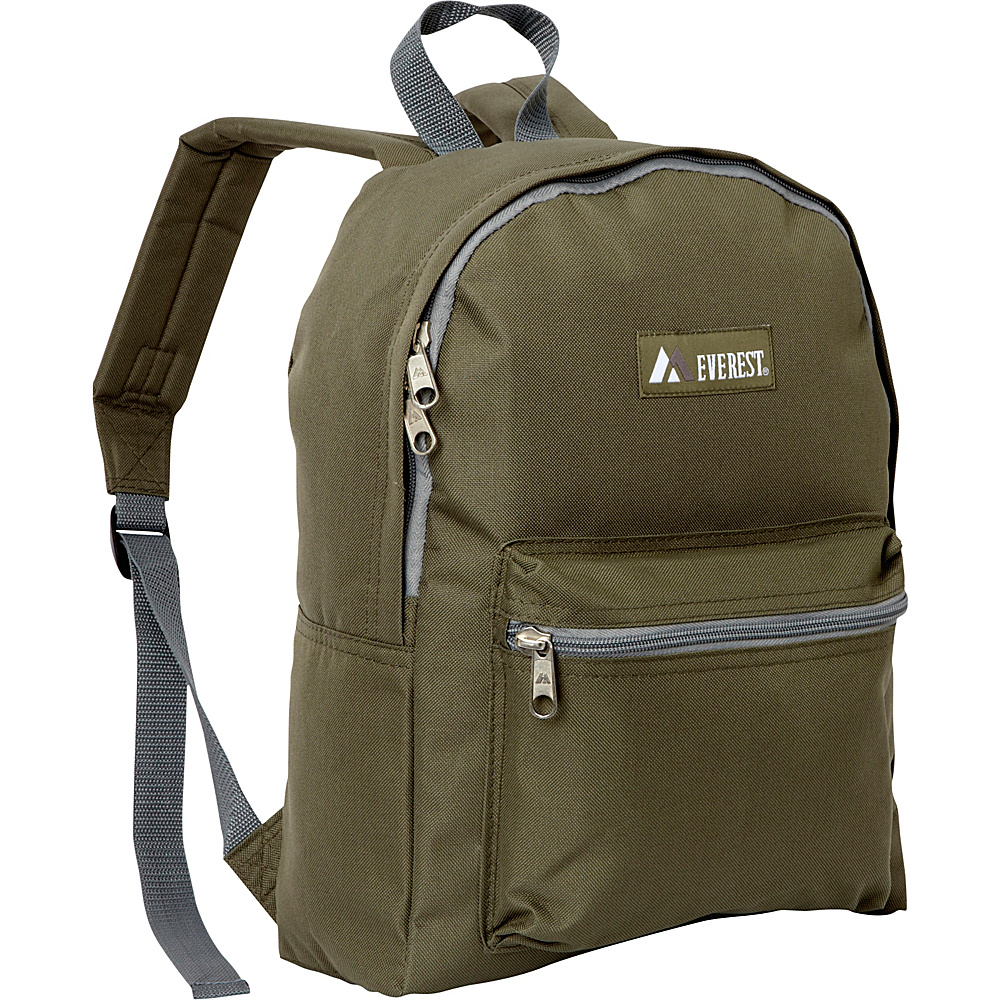 Everest Basic Backpack Olive Everest Everyday Backpacks