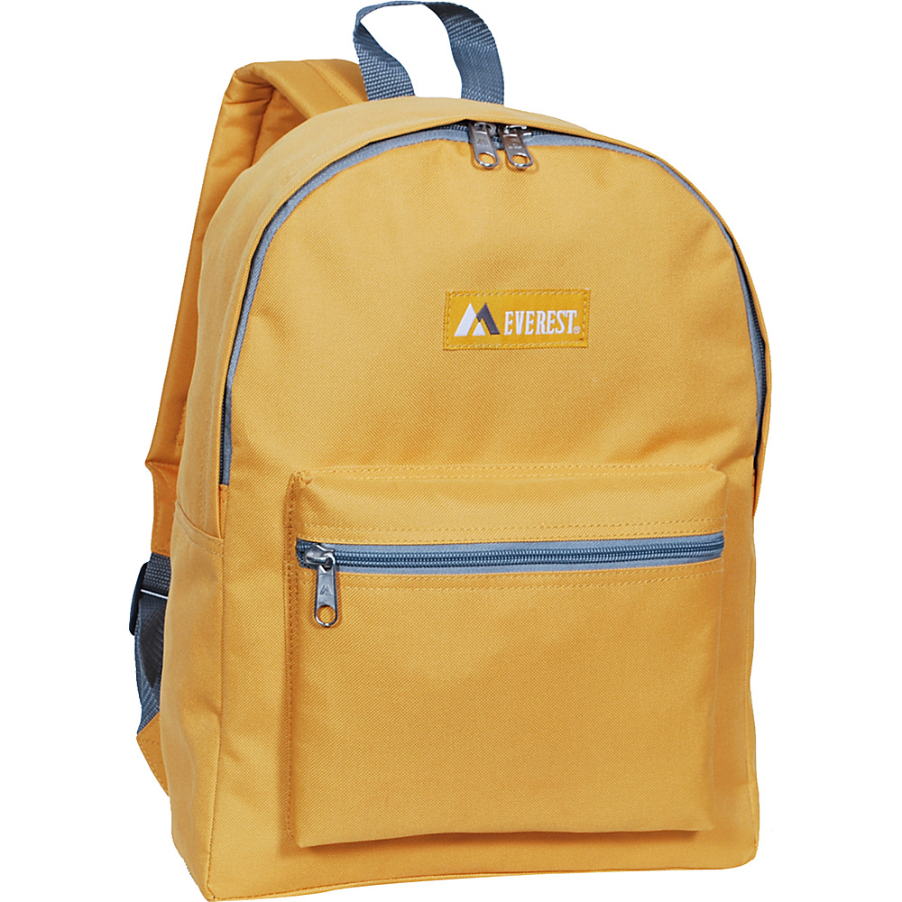 Everest Basic Backpack Yellow Everest Everyday Backpacks