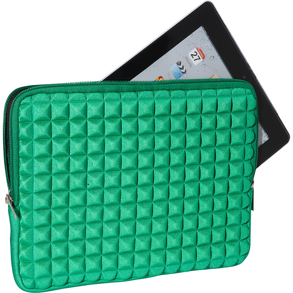 Melie Bianco Pyramid iPad Case Green Melie Bianco Laptop Sleeves