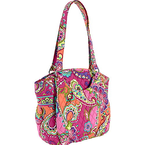 Vera Bradley Glenna Shoulder Bag Pink Swirls - Vera Bradley Fabric Handbags