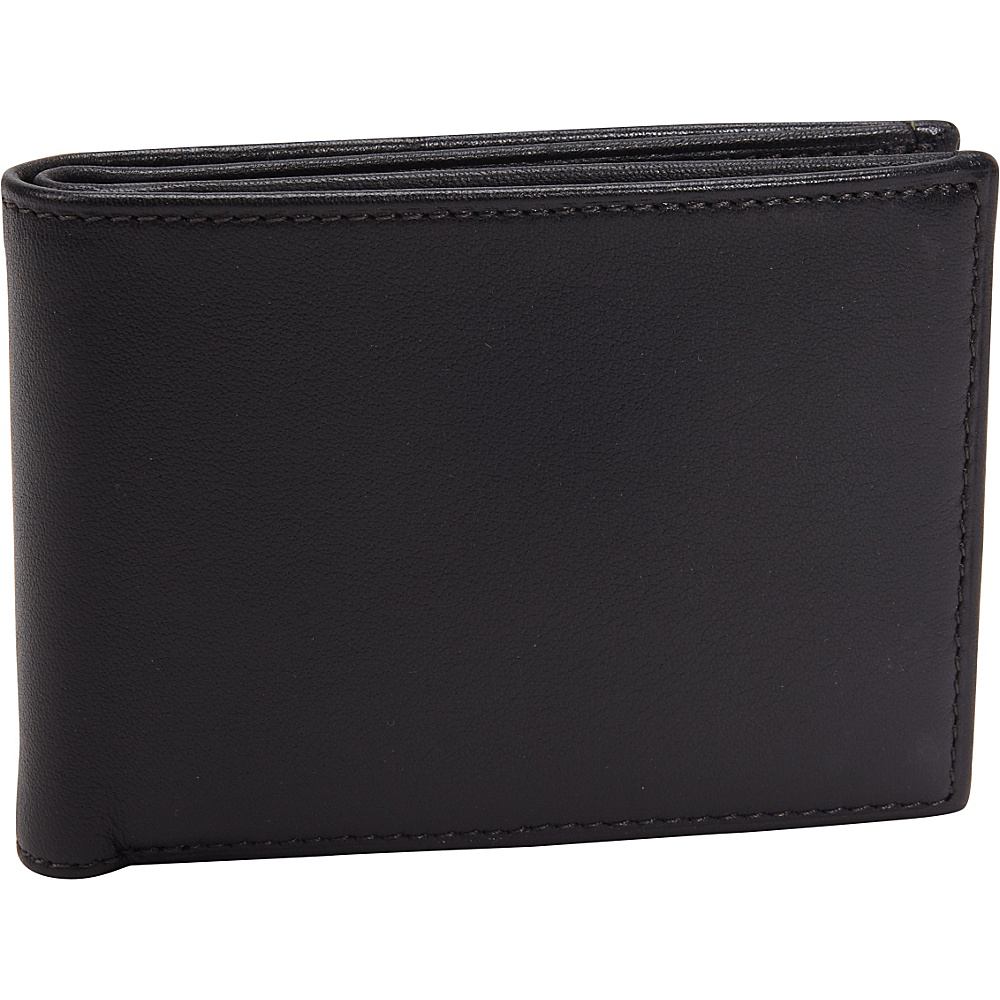 Bosca Nappa Leather Small Bifold Wallet Black Bosca Men s Wallets