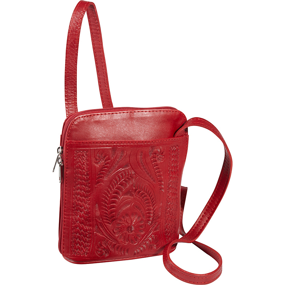 Ropin West Cross body bag Red Ropin West Leather Handbags