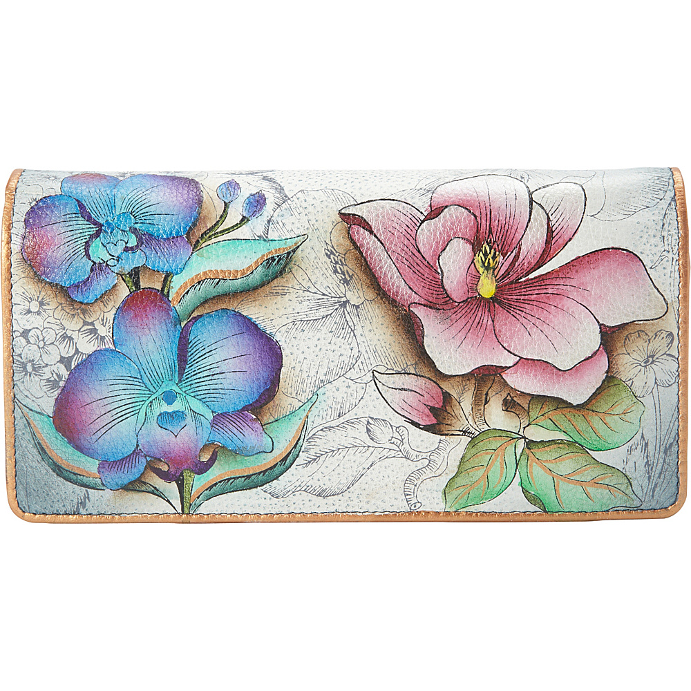 Anuschka Accordion Flap Wallet Floral Fantasy FFY Anuschka Women s Wallets