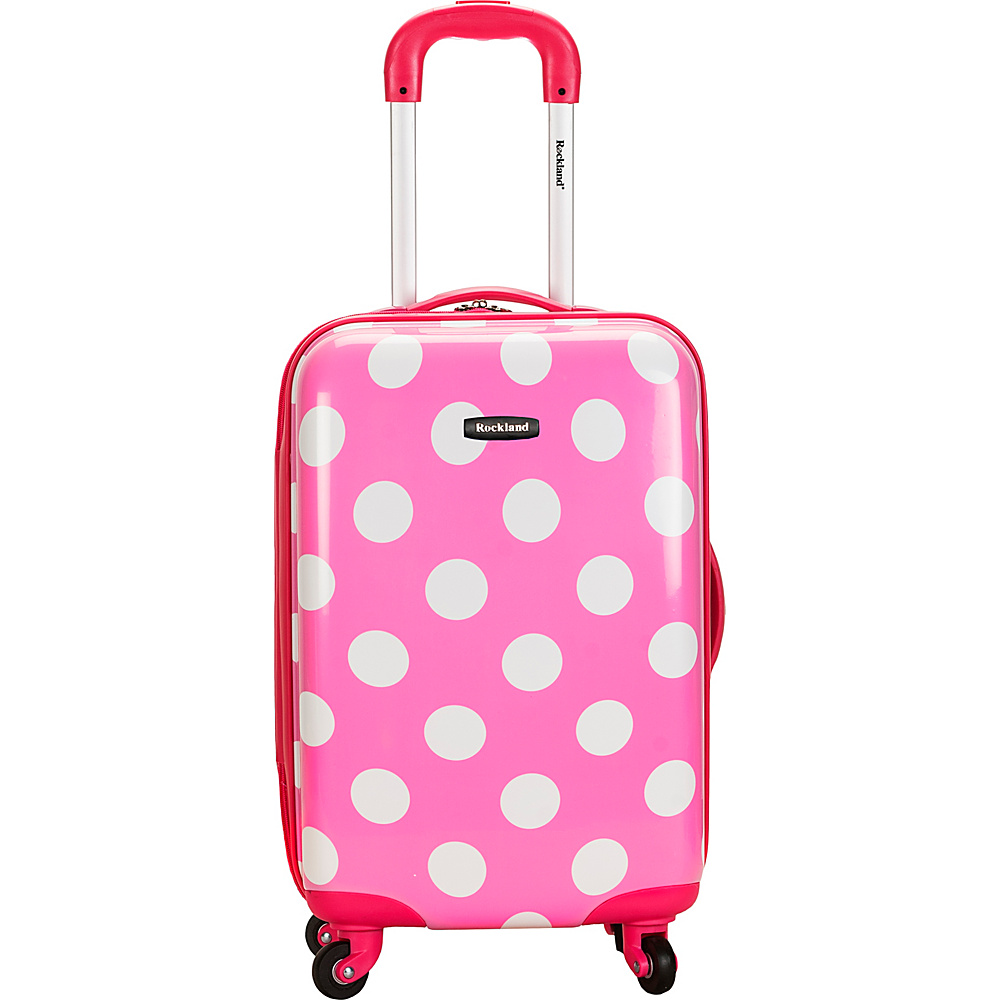 Rockland Luggage Reno 20 Hardside Carryon Pink Dot Rockland Luggage Hardside Carry On