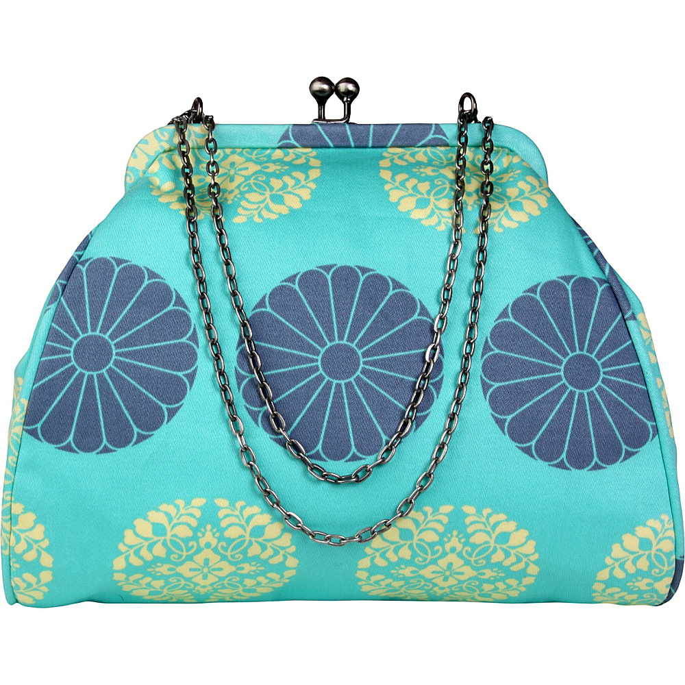 Amy Butler for Kalencom Nora Clutch with Chain Pressed Flowers Mint Amy Butler for Kalencom Women s Wallets