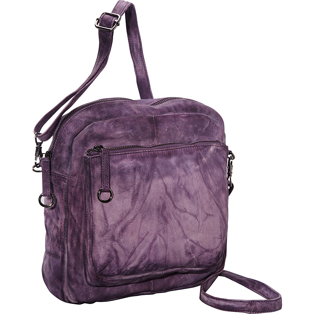 Latico Leathers Peyton Crossbody Purple Latico Leathers Leather Handbags
