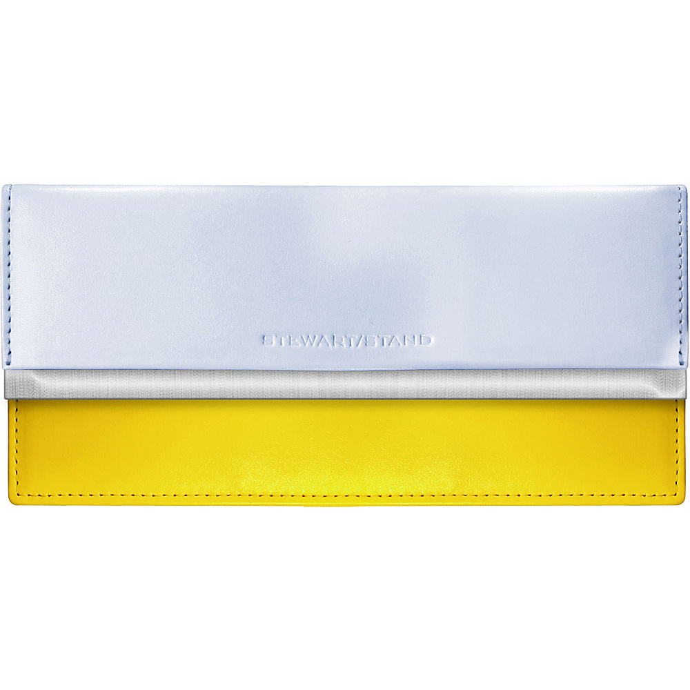 Stewart Stand Clutch Stainless Steel Wallet RFID Yellow amp; Periwinkle Stewart Stand Women s Wallets