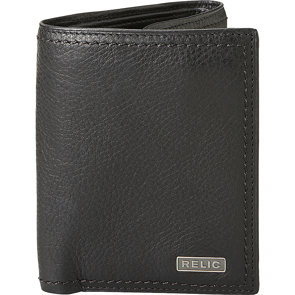Relic Mark Trifold Wallet Black Relic Mens Wallets