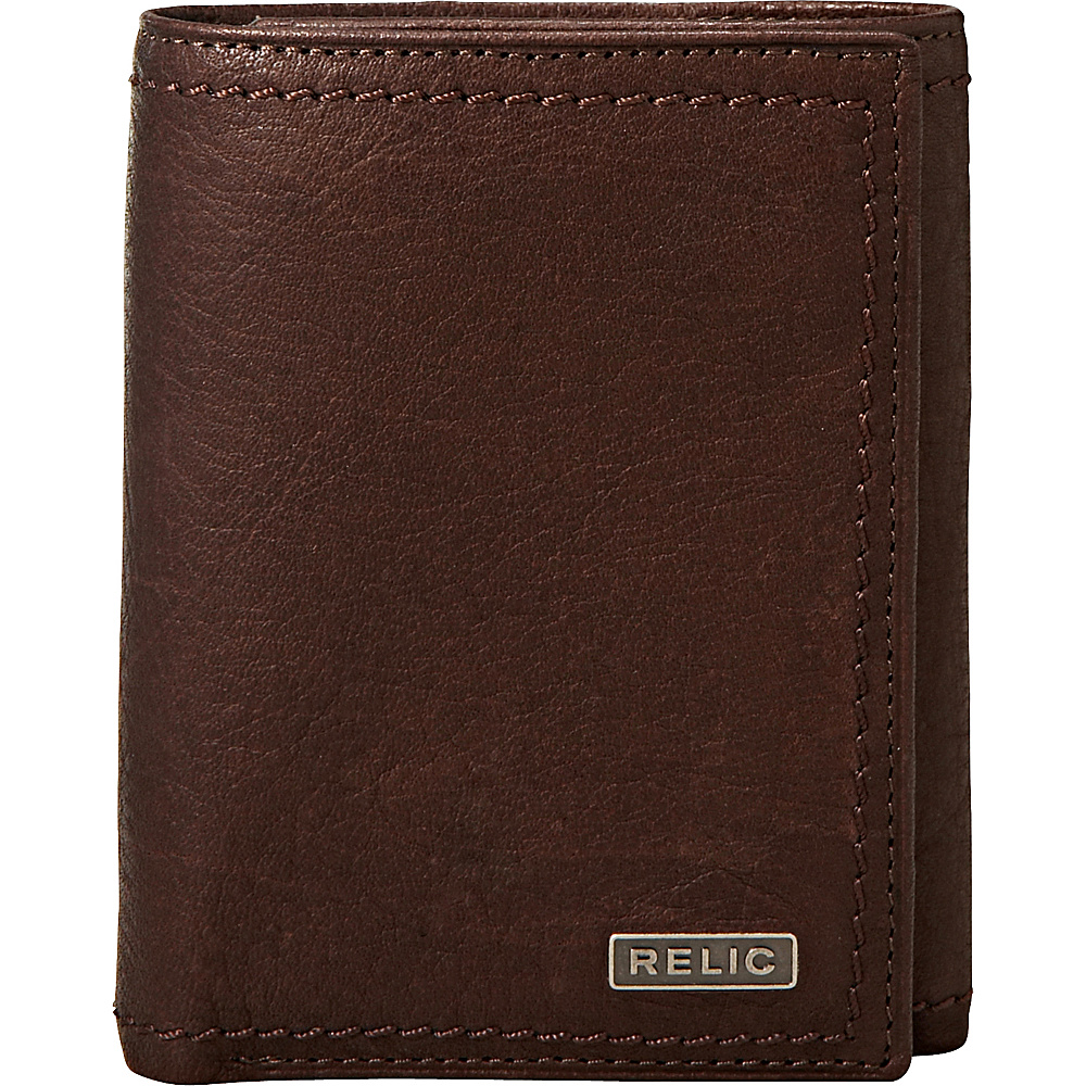 Relic Mark Trifold Wallet Brown Relic Mens Wallets
